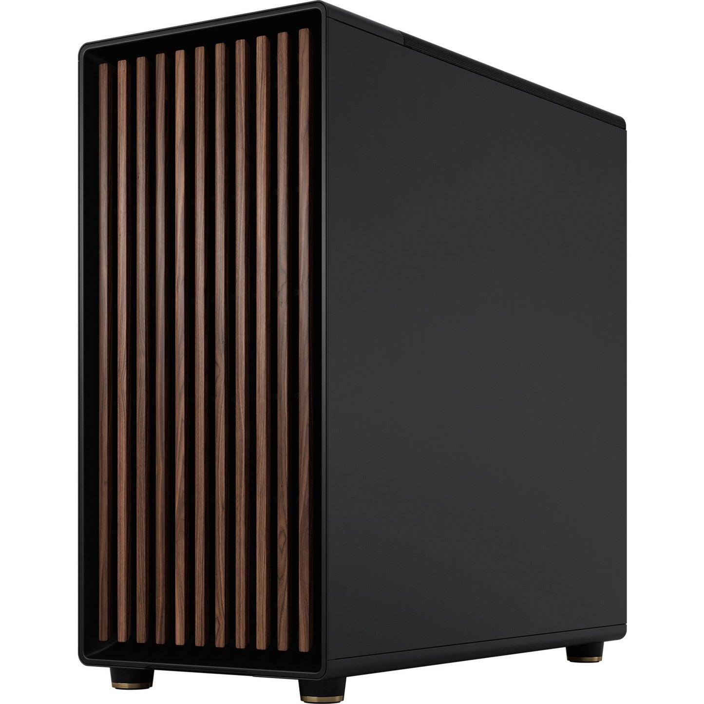 Fractal Design north xl midi tower behuizing (zwart houtkleur | 2x usb-a | 1x usb-c | tempered glass)