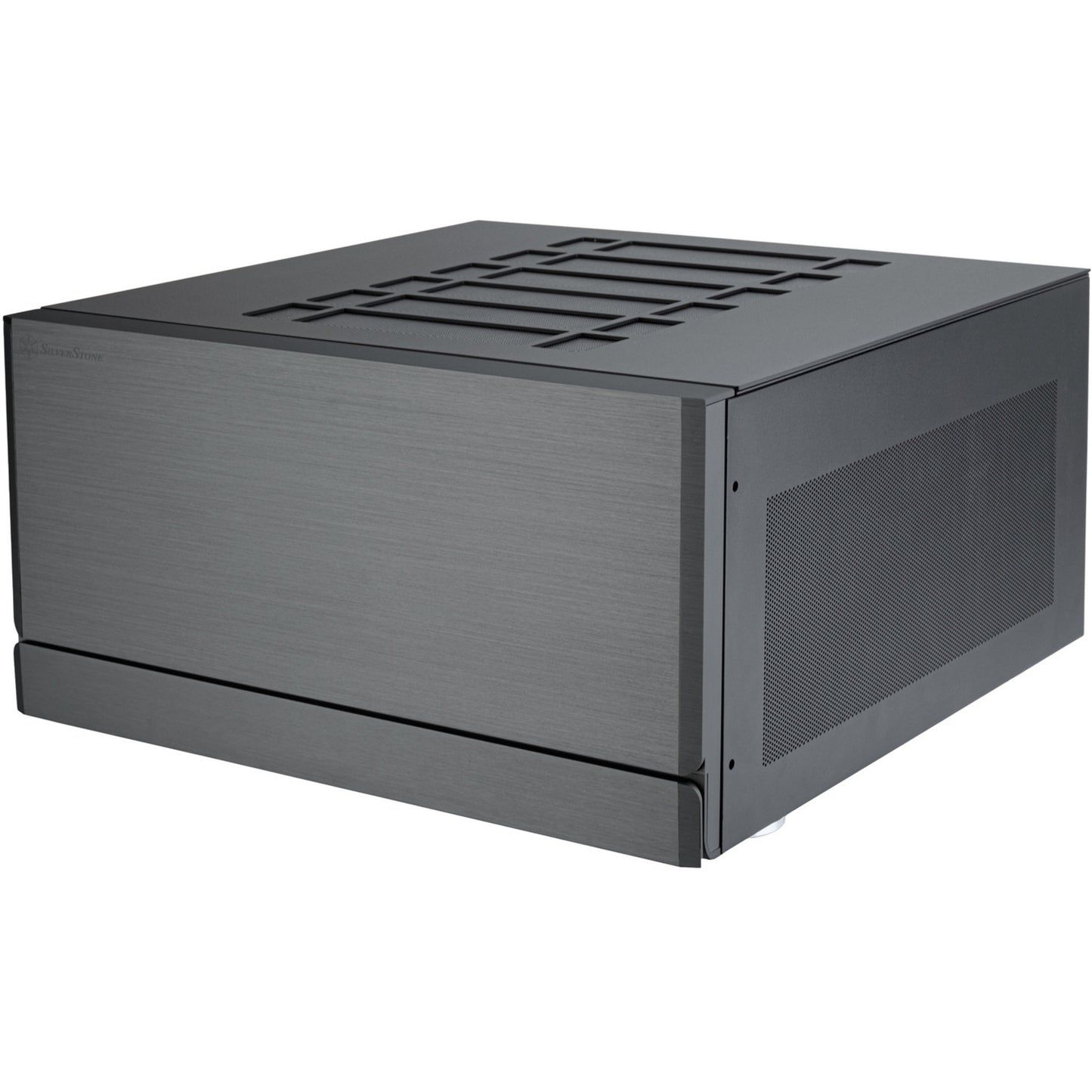 SilverStone crown 04 htpc behuizing (donkergrijs | 4x usb-a | 1x usb-c)