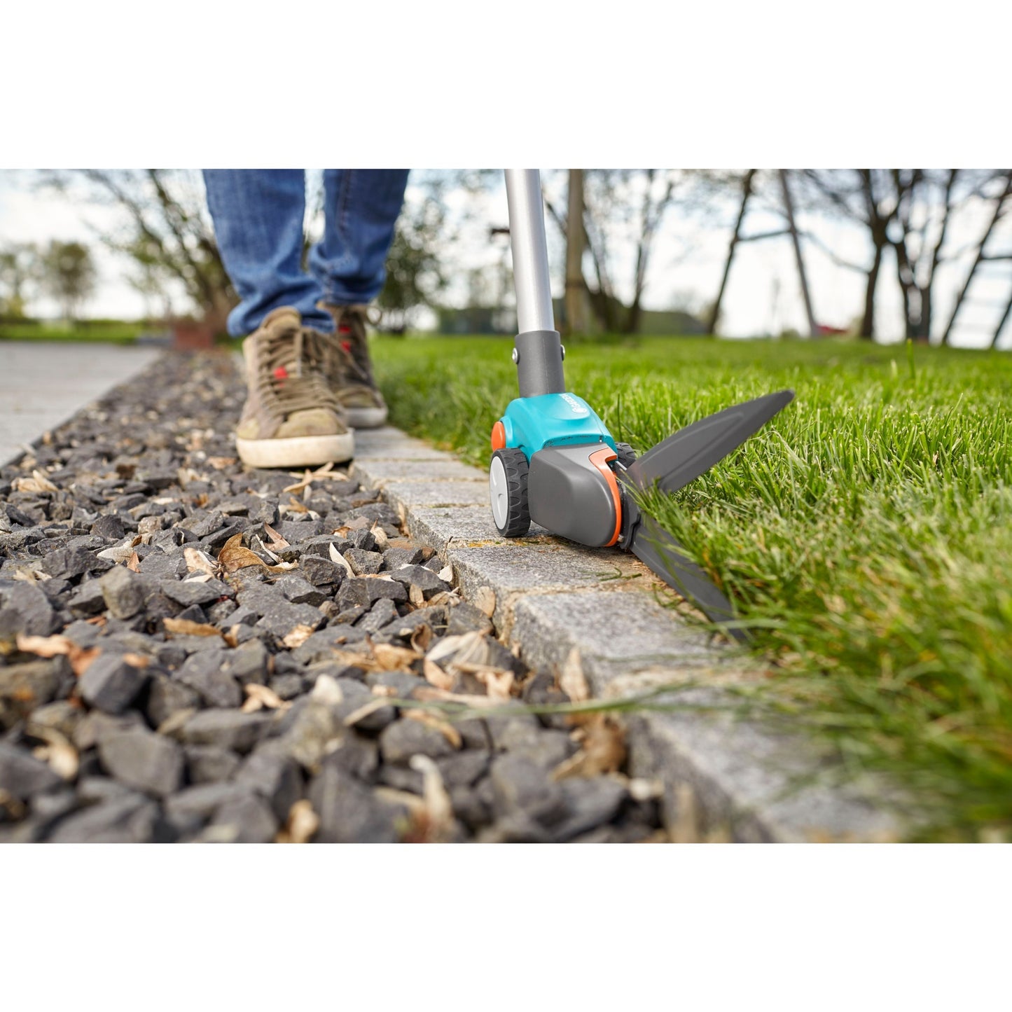 GARDENA comfort grasschaar op steel (turquoise zwart, 12100-20)