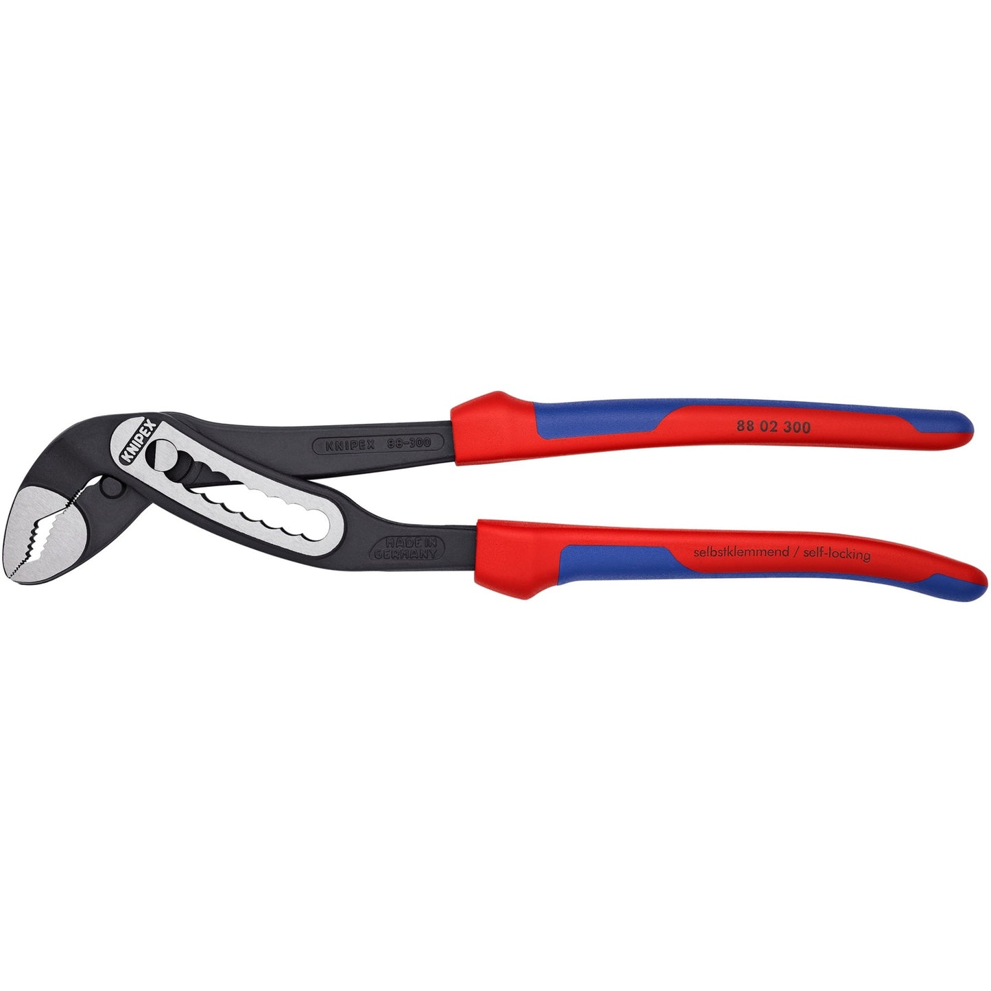 KNIPEX alligator waterpomptang 88 02 300 zweedse- waterpomp-tang (rood blauw, 300 mm)