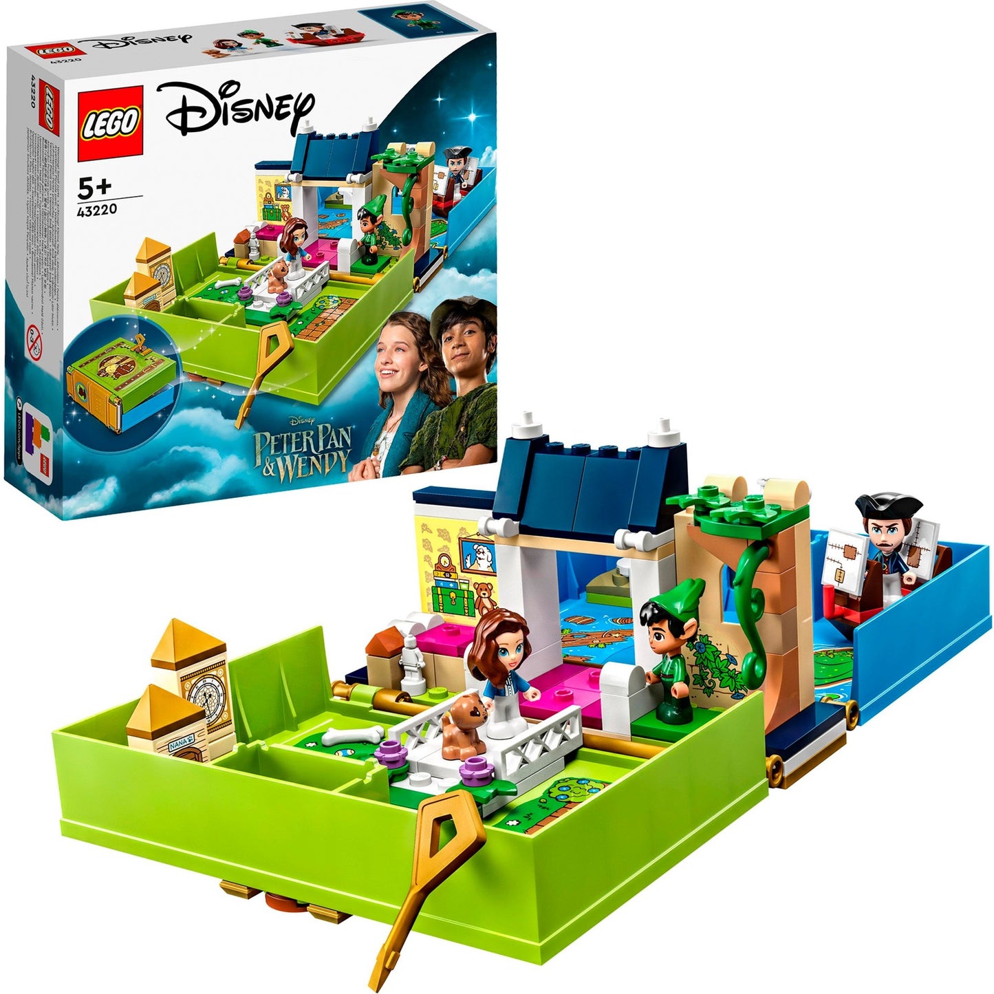 LEGO disney - peter pan wendy's verhalenboekavontuur constructiespeelgoed (43220)