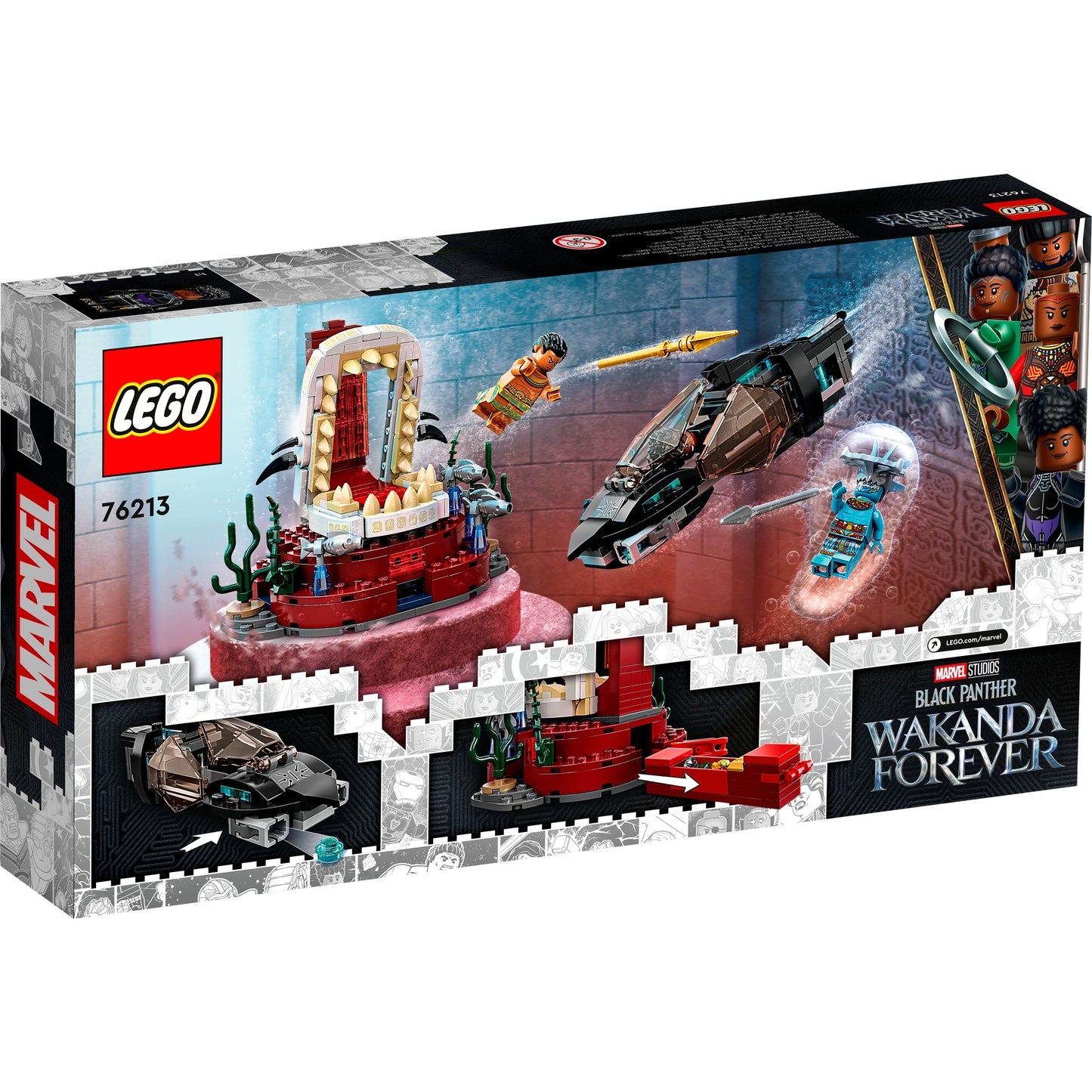 LEGO marvel - koning namor’s troonzaal constructiespeelgoed (76213)