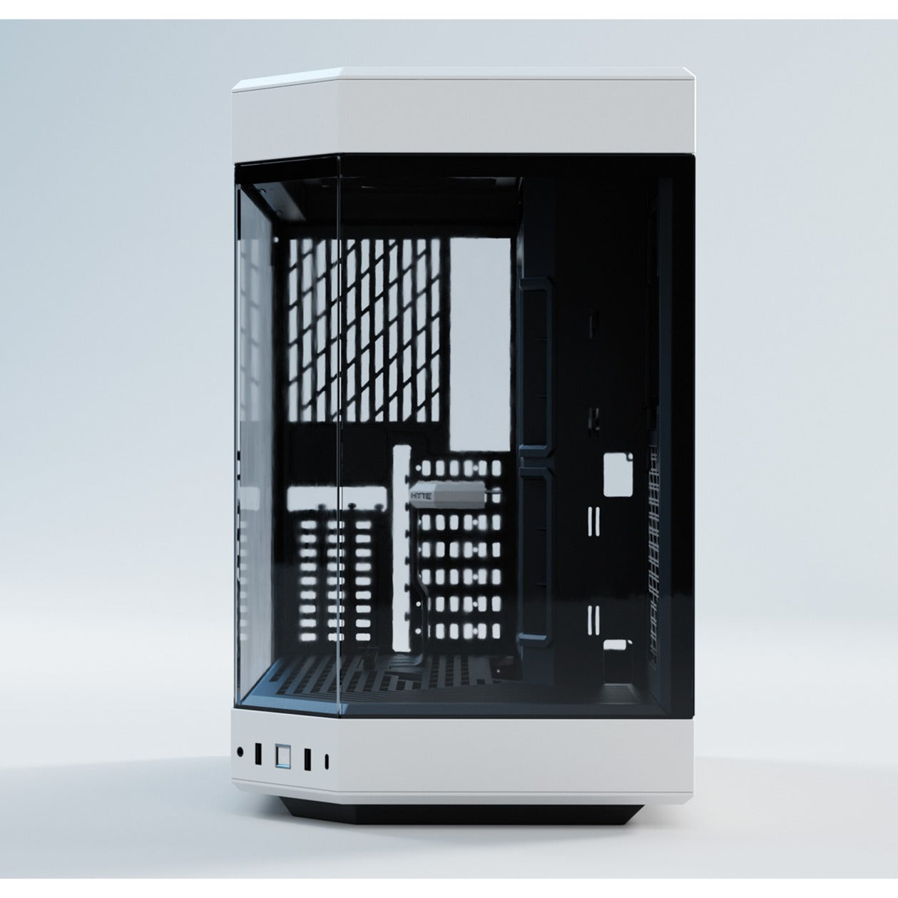 HYTE y60 midi tower behuizing (wit zwart | 3x usb-a | tempered glass)