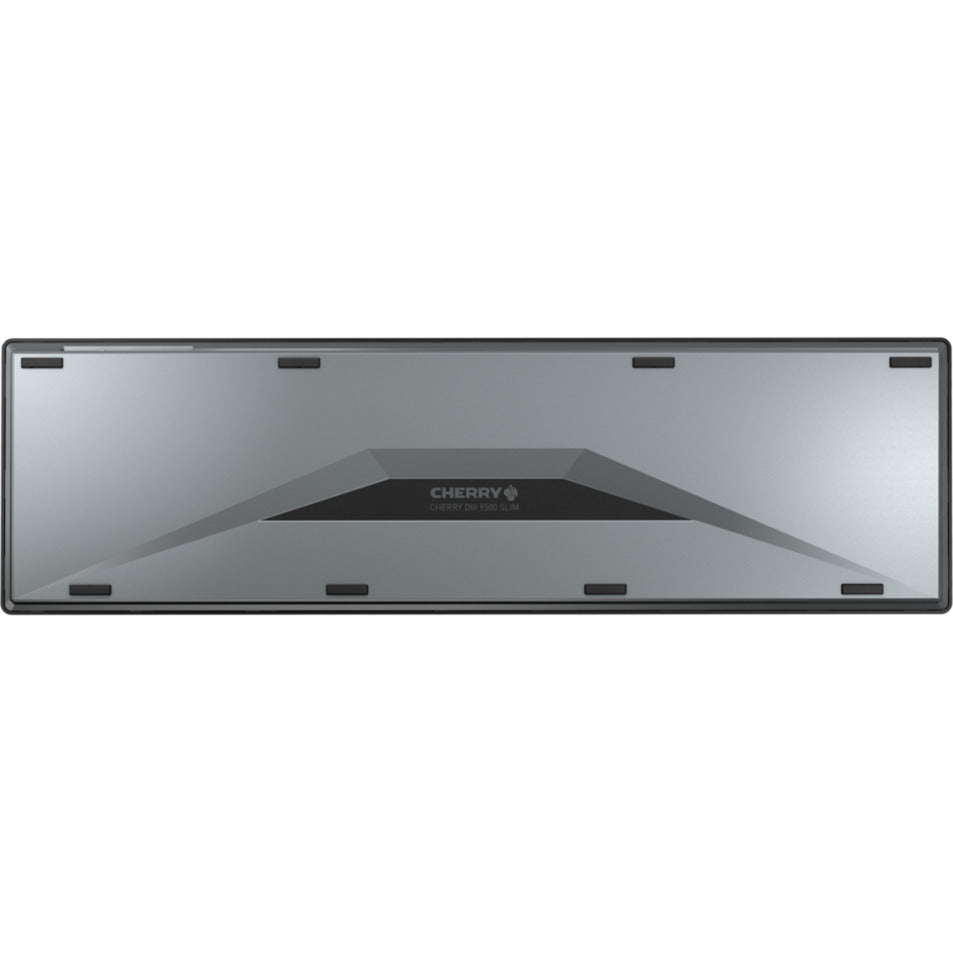 CHERRY dw 9500 slim draadloze desktopset (zwart, eu lay-out (qwerty), scissor switches, 100%, 3.000 dpi, 2.4 ghz bluetooth 4.2)