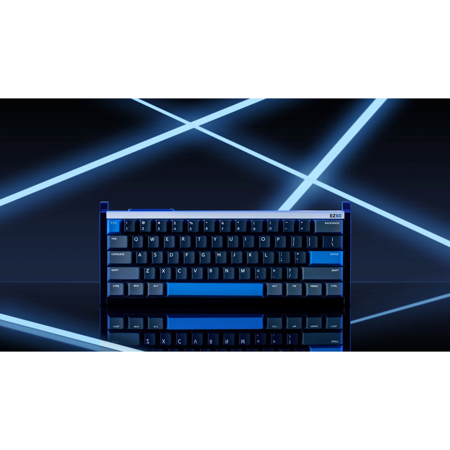 Iqunix EZ60 Magnetic Switch Gaming HE Keyboard (Zwart, US lay-out (QWERTY), Gateron Magnetic Jade Gaming, 60%, RGB, Double Shot PBT Keycaps)