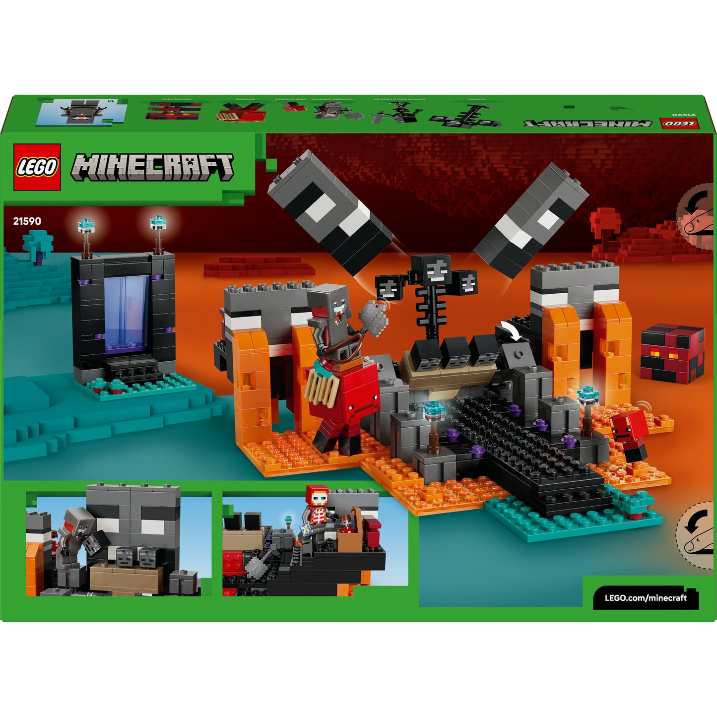 LEGO minecraft 21590 de wither-strijd
