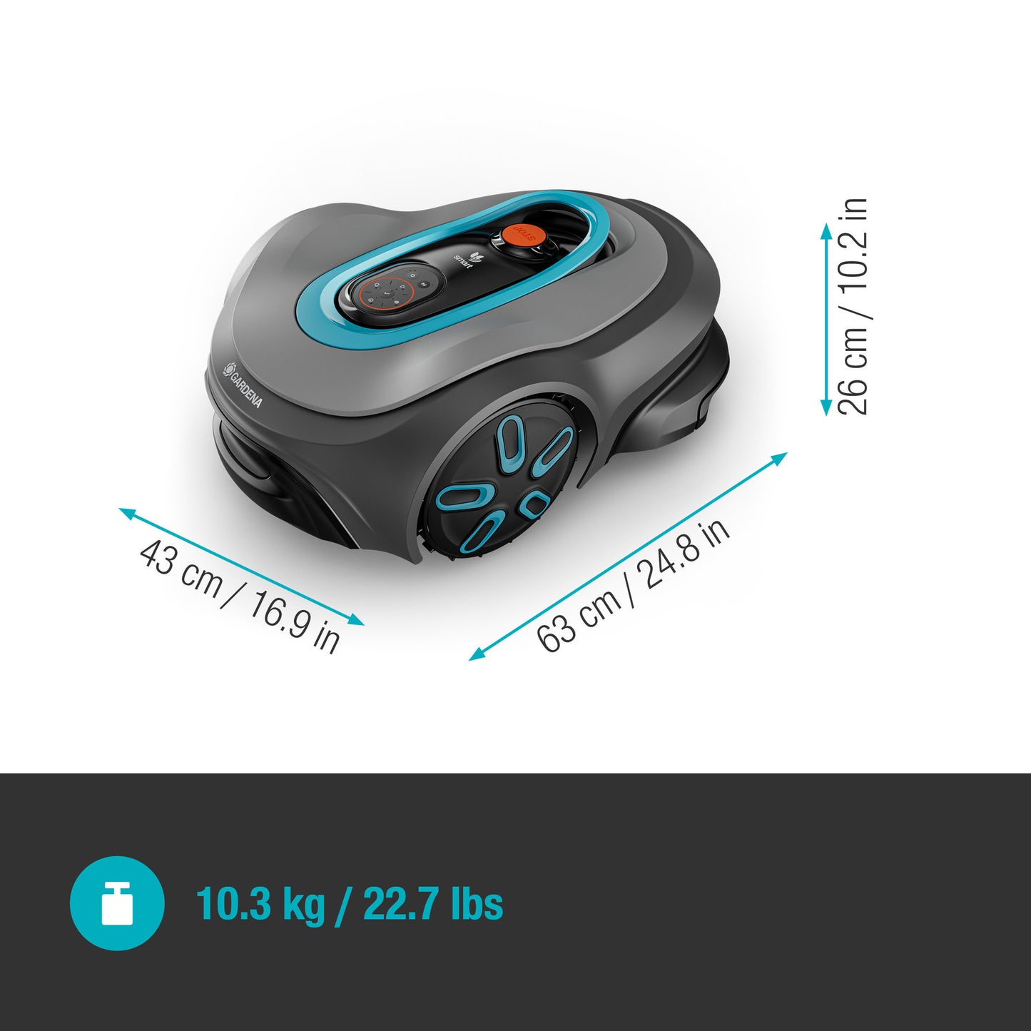 GARDENA robotmaaier sileno max 1200 m² (zwart, laadstation inbegrepen)