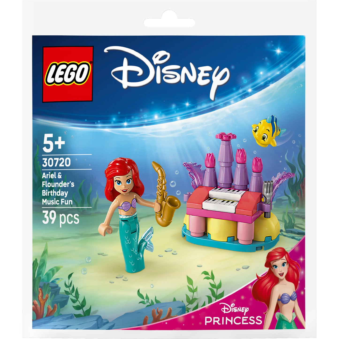 LEGO disney princess 30720 verjaardagsmuziek van ariel en botje