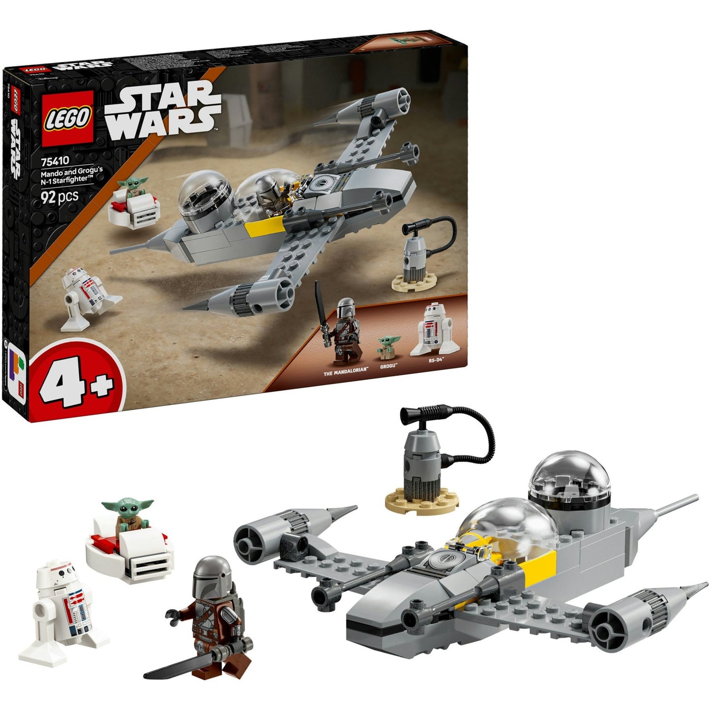 LEGO star wars 75410 mando en grogu's n-1 starfighter