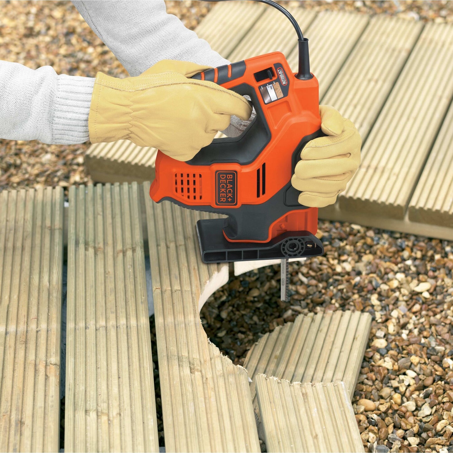 BLACK+DECKER 500w scorpion multizaag met autoselect technologie rs890k-qs reciprozaag (oranje zwart)