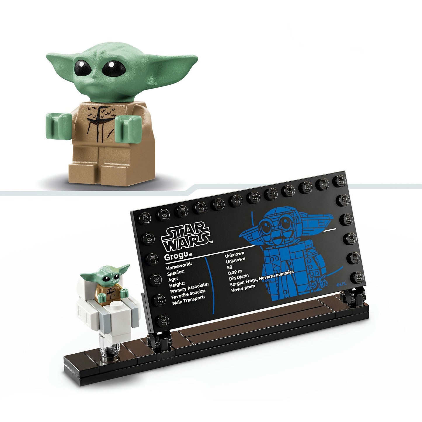 LEGO star wars 75403 grogu met zweefkinderwagen
