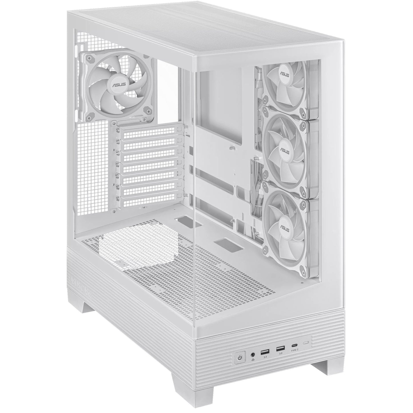 ASUS a31 plus midi tower behuizing (wit | 2x usb-a | 2x usb-c | tempered glass)