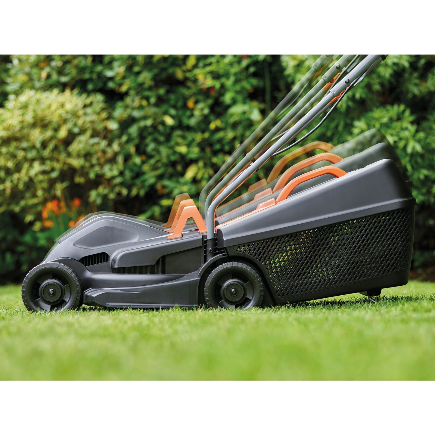 BLACK+DECKER 1000w 32cm grasmaaier + 250w grastrimmer (zwart oranje, gazons tot 250m²)