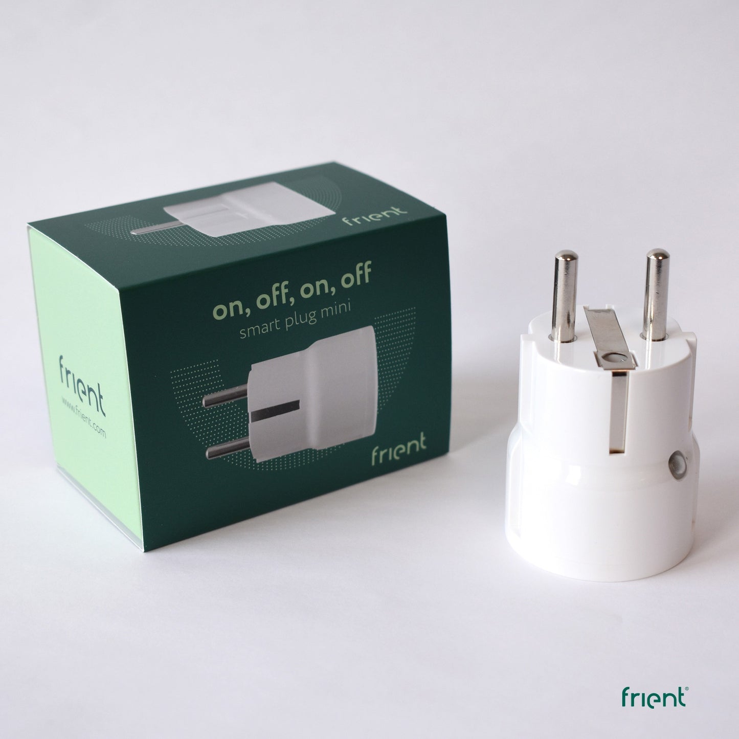 Frient smart plug mini 2 type e (frans) stekker (wit, zigbee 3.0)