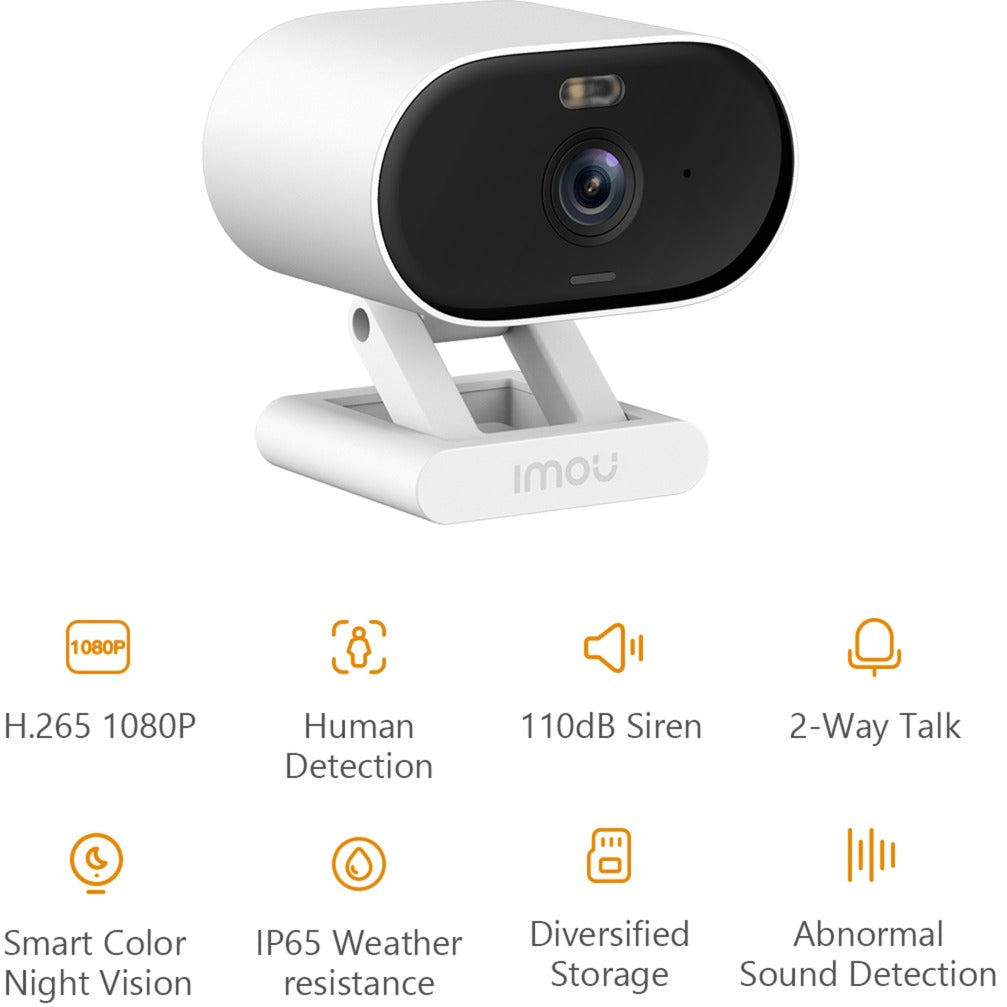 Imou Versa beveiligingscamera (Smart Color Night Vison | IP65 weerbestendig | 110dB sirene)