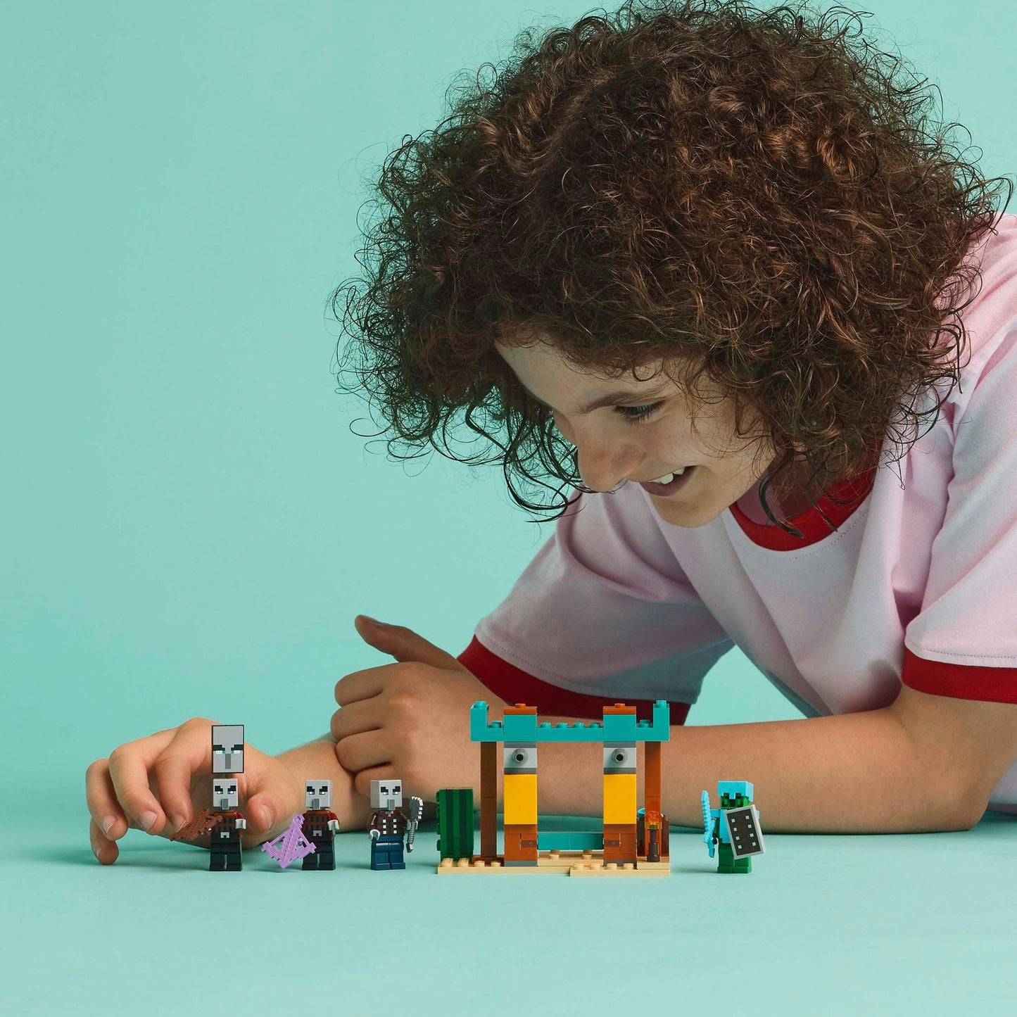 LEGO minecraft 21267 de illagers in de woestijn