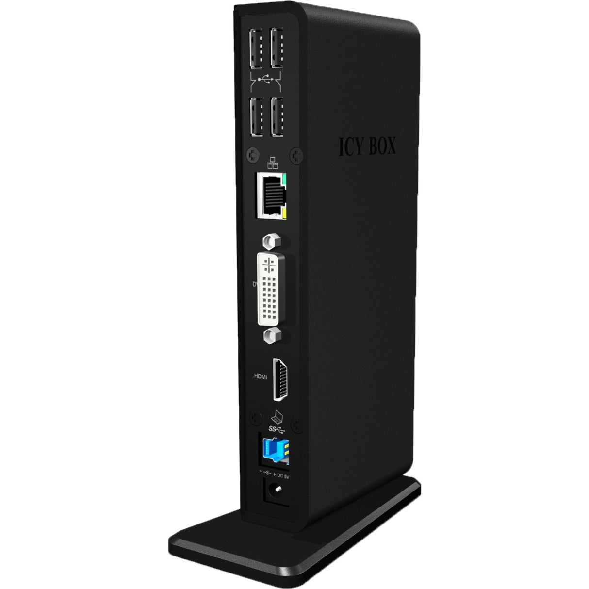 ICY BOX ib-dk2241ac dockingstation (zwart)
