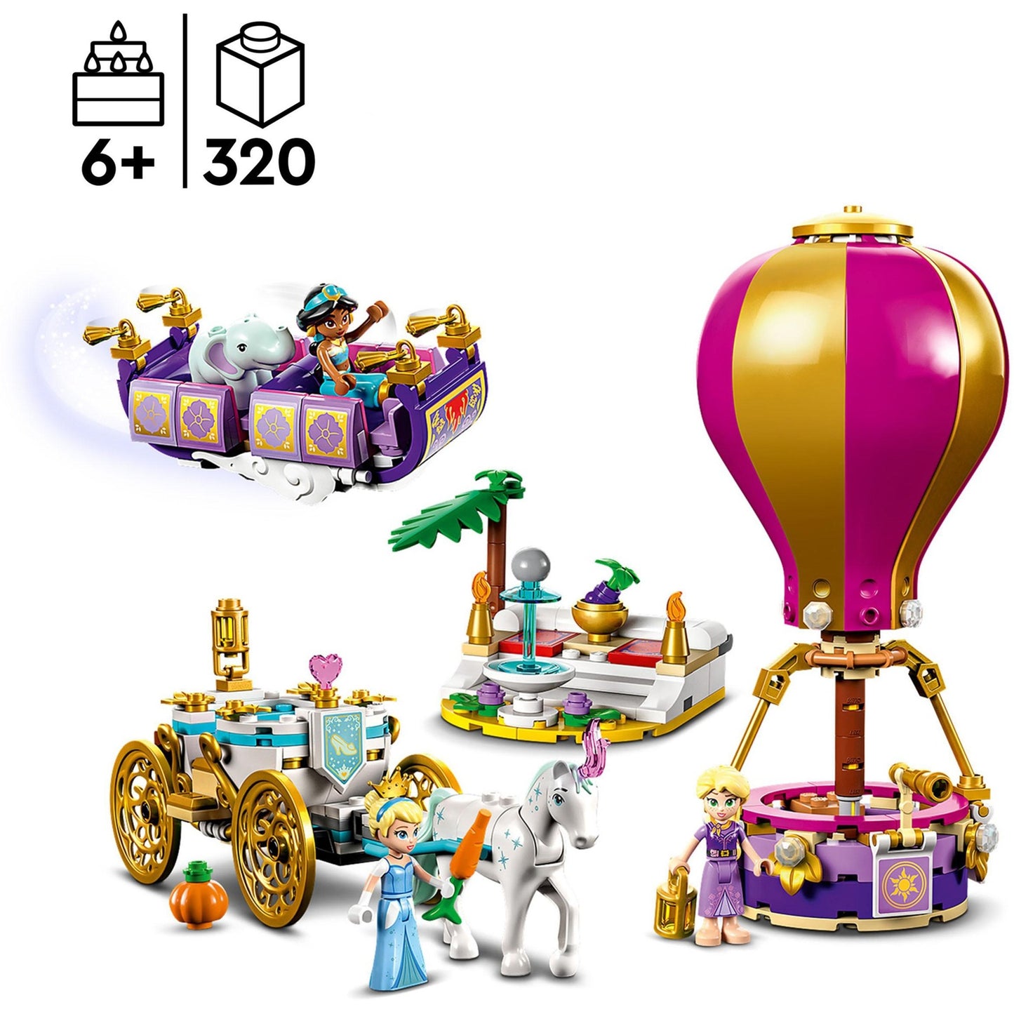 LEGO disney princess - betoverende reis van prinses constructiespeelgoed (43216)