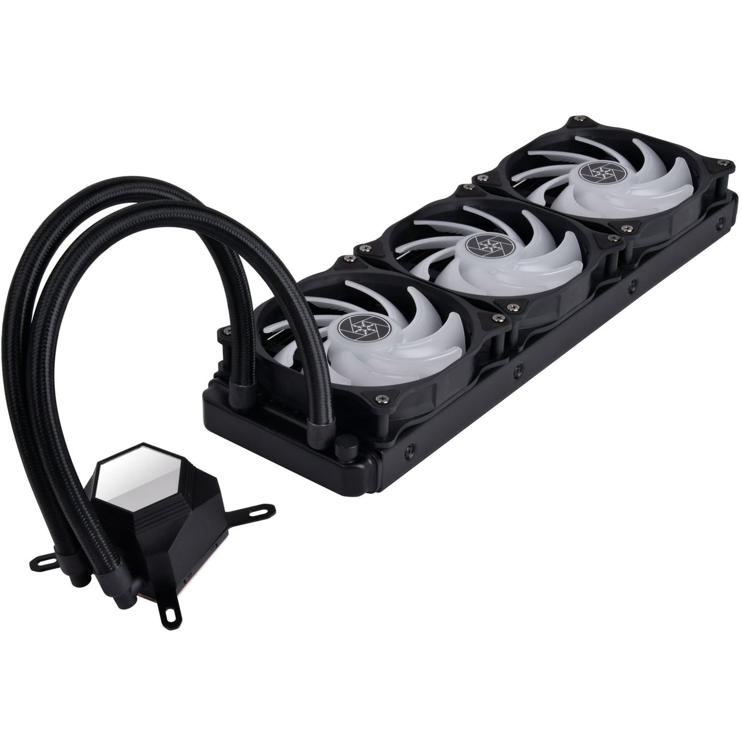 SilverStone sst-pf360-argb-v2 waterkoeling (zwart, incl. rgb controller)
