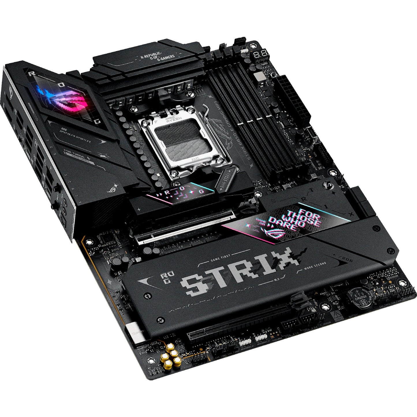 ASUS rog strix b850-e gaming wifi socket am5 moederbord (zwart, raid, 5gb-lan, wi-fi 7, bt, sound, atx)