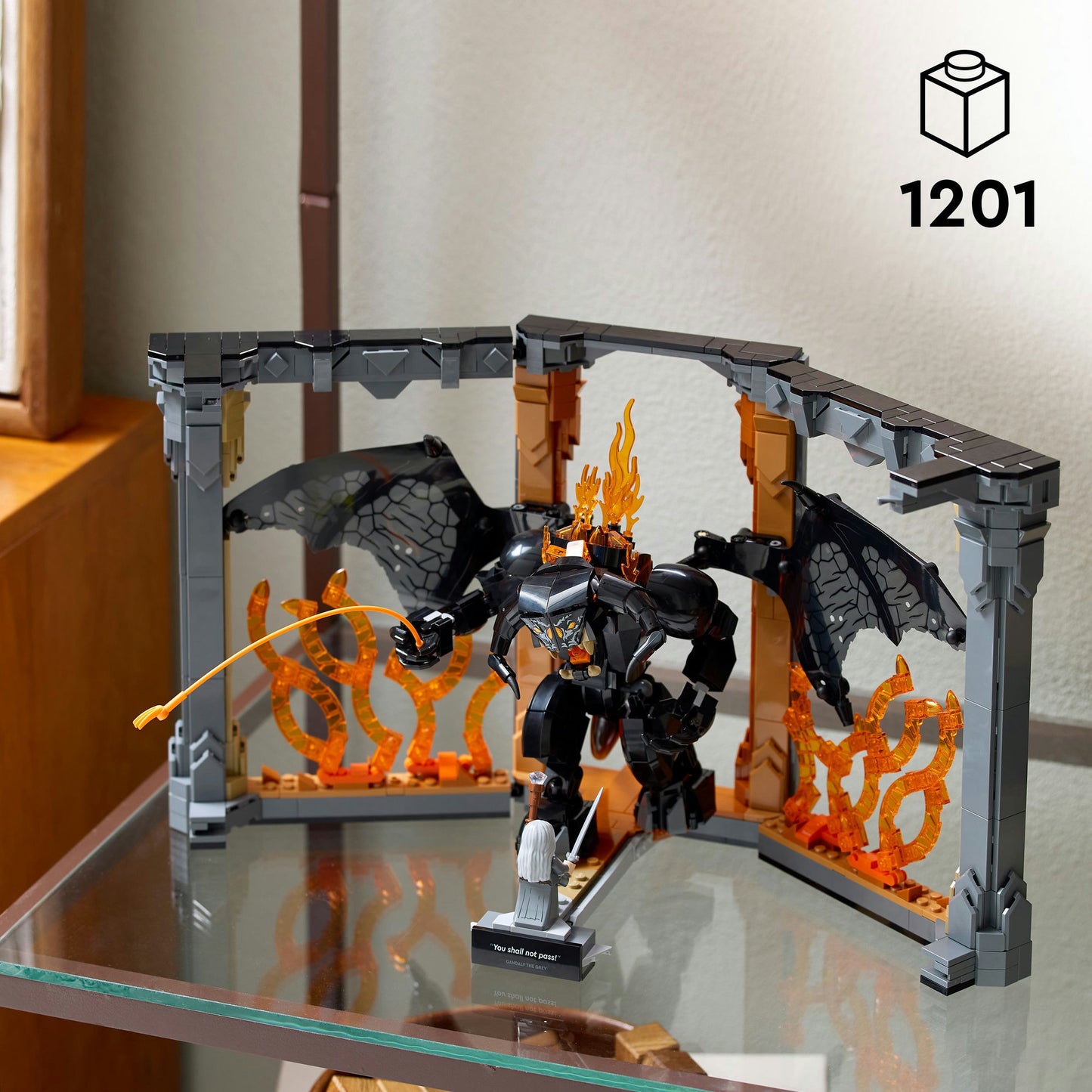 LEGO icons boekensteun: the lord of the rings – balrog constructiespeelgoed (10367)