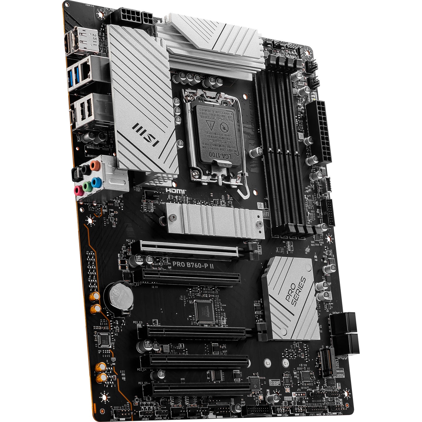 MSI pro b760-p ii socket 1700 moederbord (zwart, raid, 2,5gb-lan, sound, atx)
