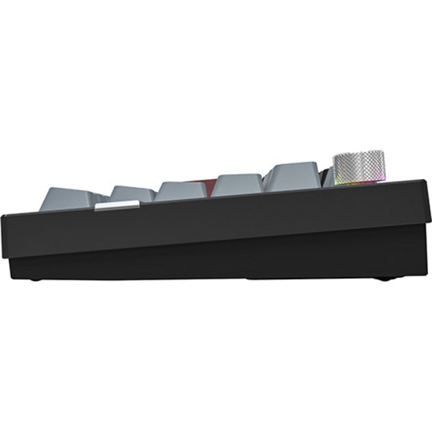 Montech mkey pro darkness rgb mechanisch toetsenbord (zwart, us lay-out (qwerty), gateron g pro yellow, 75%, hot-swappable, rgb, double-shot pbt, usb-c | 2.4 ghz | bluetooth 5.2)