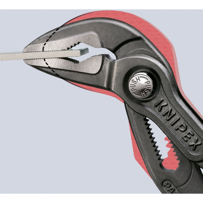 KNIPEX cobra es waterpomptang 8751250 zweedse- waterpomp-tang (rood, 250 mm)