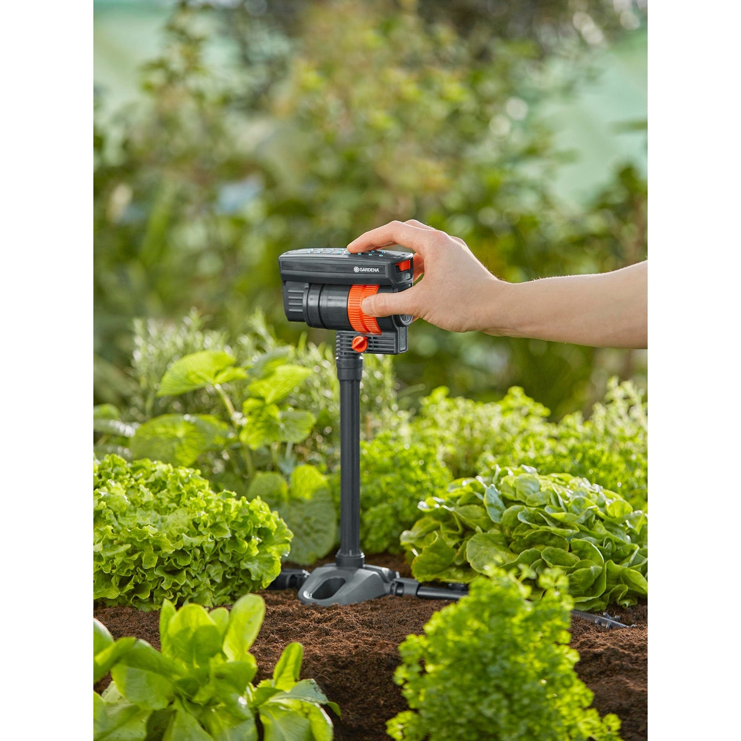 GARDENA micro-drip-system zwenksproeier os 90 sproeier (donkergrijs oranje)