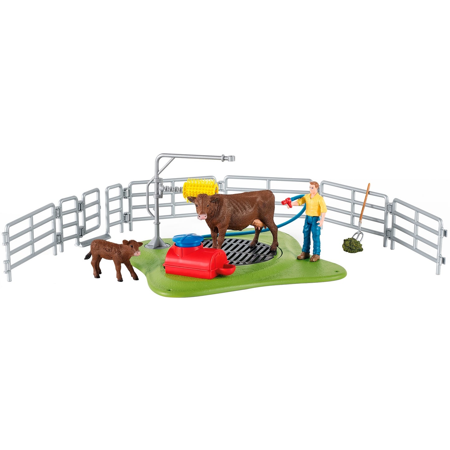 Schleich farm world - koe wasstation speelfiguur (42529)