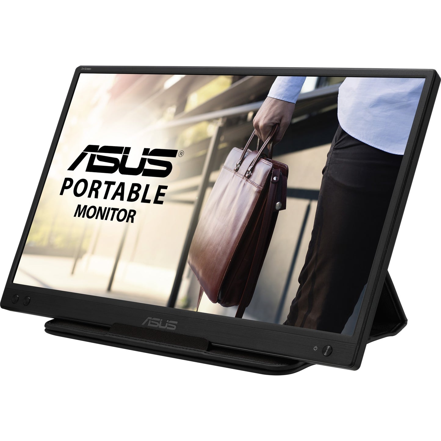 ASUS zenscreen mb166c 16 monitor (zwart, 1x usb-c)