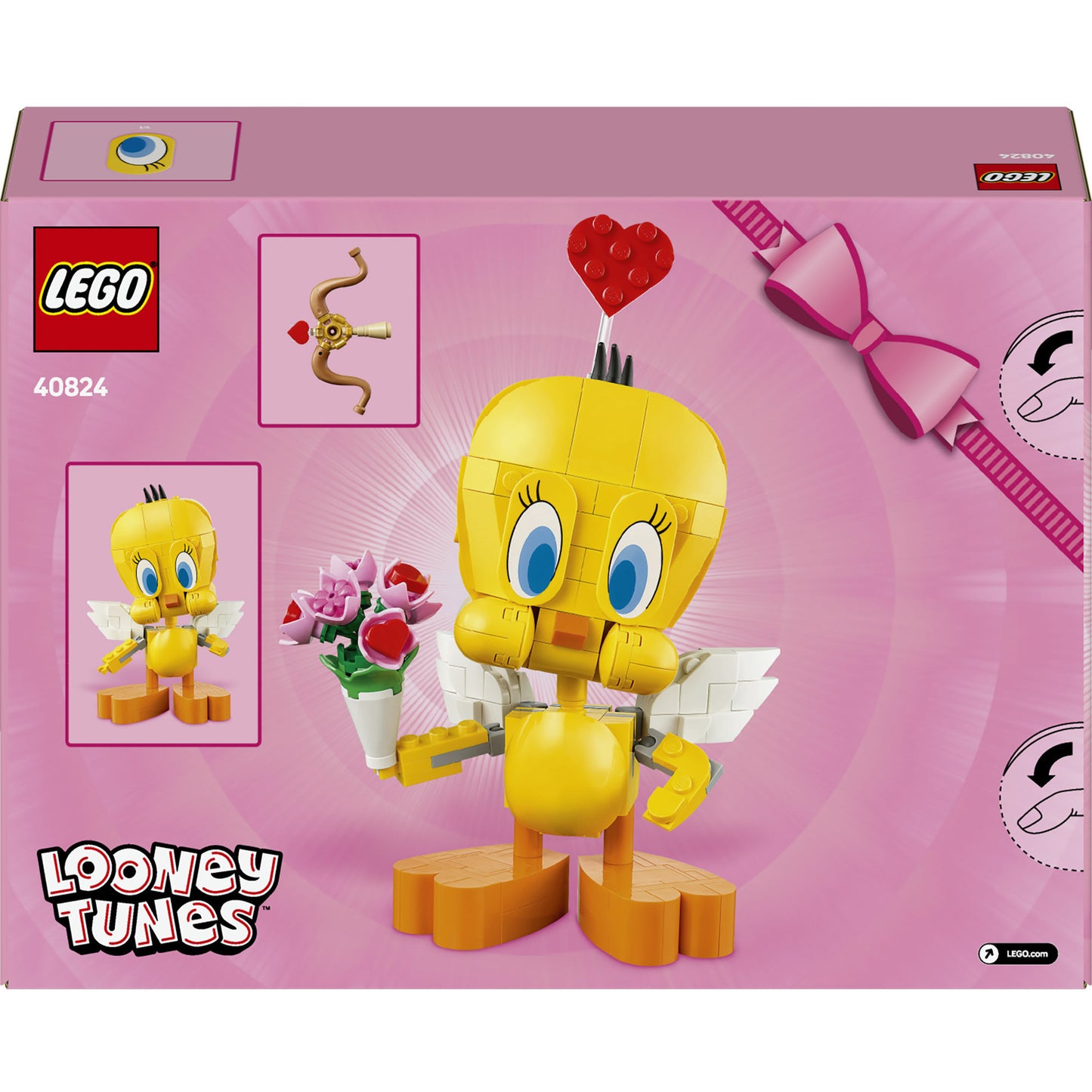 LEGO looney tunes - liefdesboodschapper tweety constructiespeelgoed (40824)