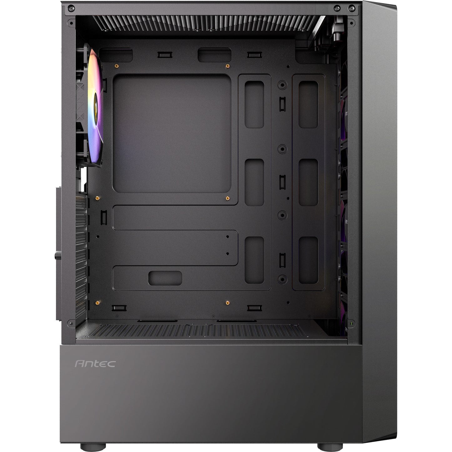 Antec ax26 rgb elite midi tower behuizing (zwart | 3x usb-a | tempered glass)