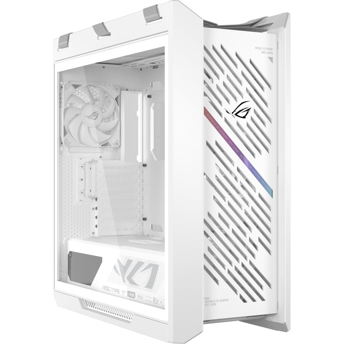 ASUS rog strix helios ii gx601s midi tower behuizing (wit | 4x usb-a | 2x usb-c | rgb | tempered glass)