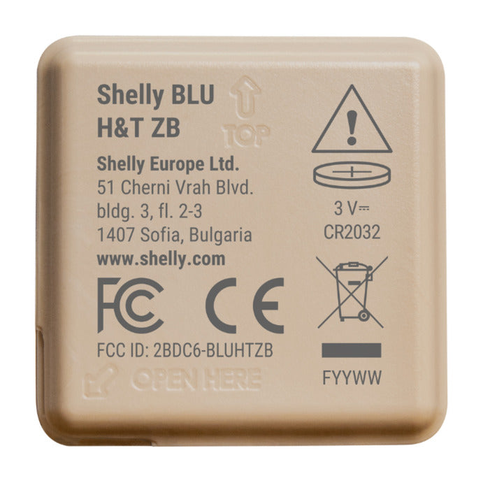 Shelly blu h t zb sensor (beige, bluetooth 5, zigbee)