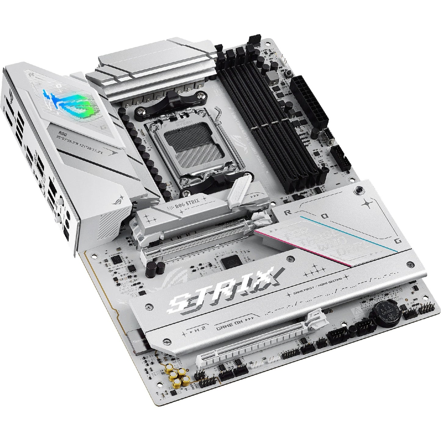 ASUS rog strix b850-a gaming wifi socket am5 moederbord (wit, 2.5gb-lan, wi-fi 7, bt, sound, atx)