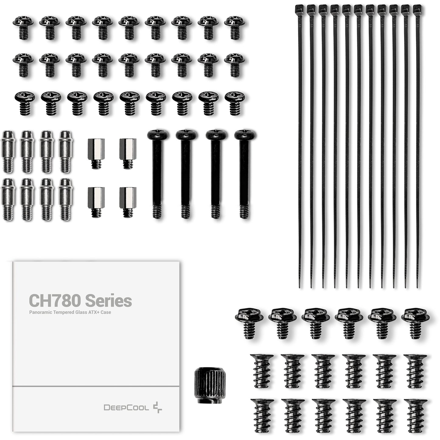 DeepCool ch780 midi tower behuizing (wit | 4x usb-a | 1x usb-c | rgb | window)
