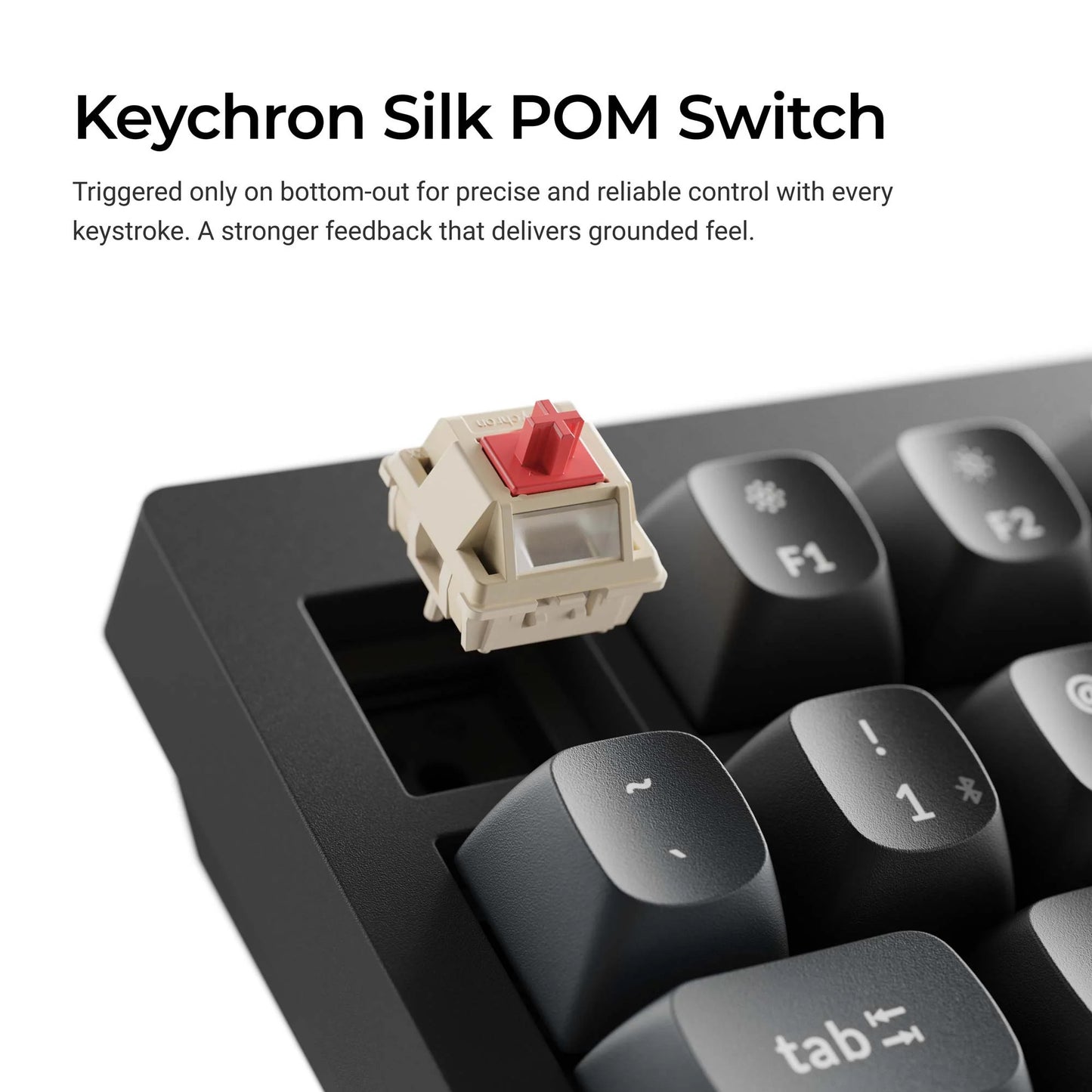 Keychron v1 ultra 8k wireless custom mechanical keyboard (zwart, us lay-out (qwerty), silk pom red, 75%, rgb, hot swap, 2.4 ghz | bluetooth 5.3 | usb-c)