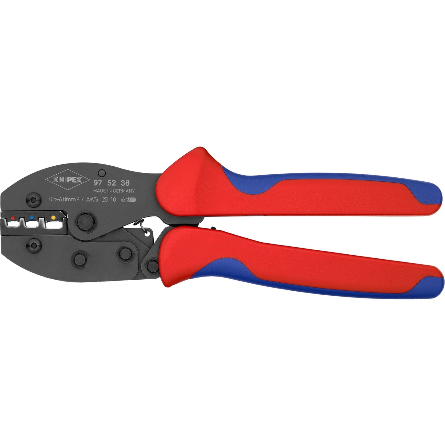 KNIPEX preciforce krimptang 975236 (rood blauw)