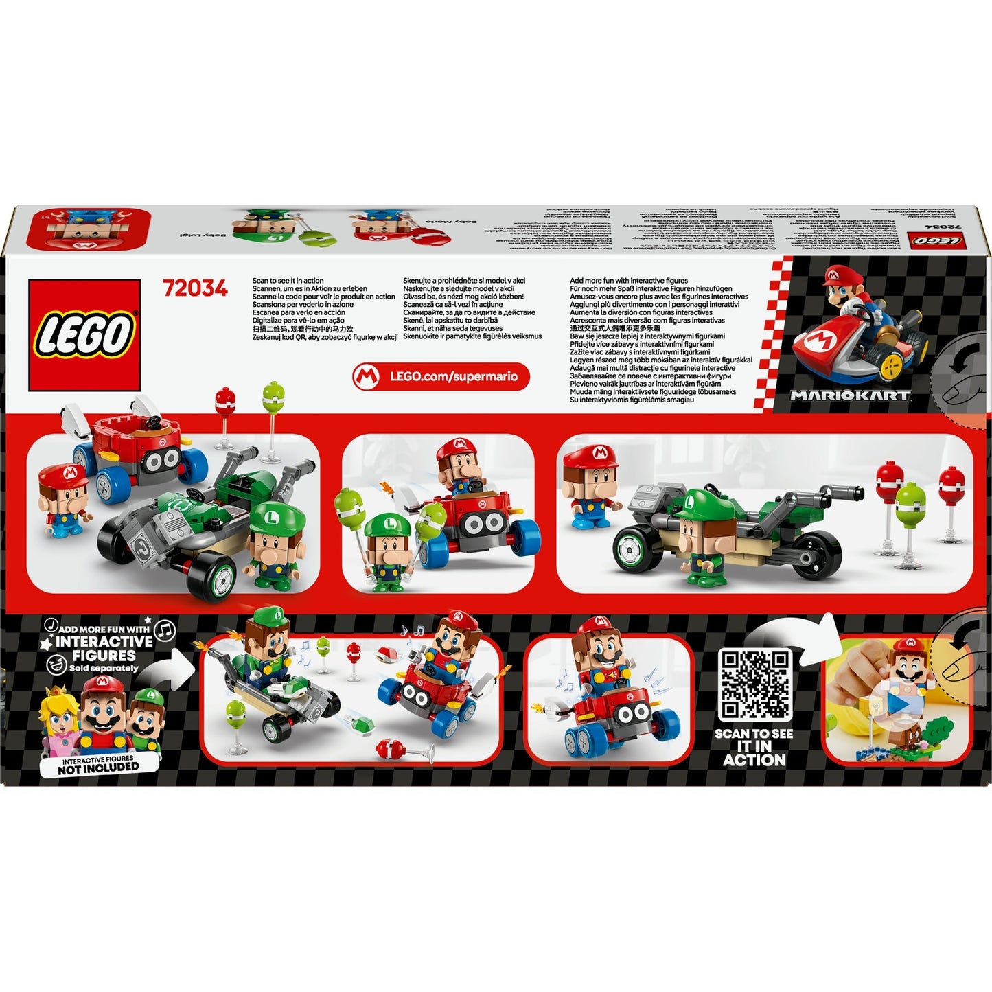 LEGO super mario 72034 mario kart baby mario vs. baby luigi