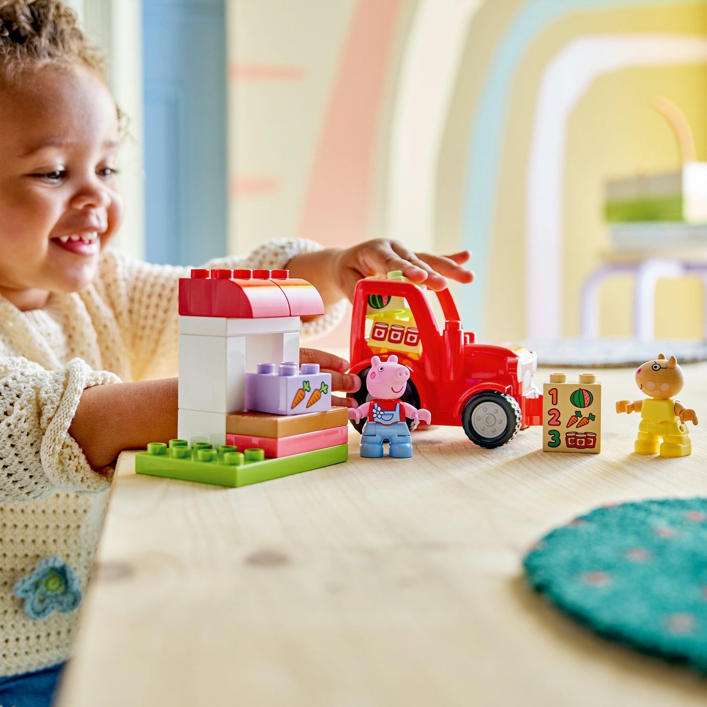 LEGO duplo 10468 tractor en marktkraam