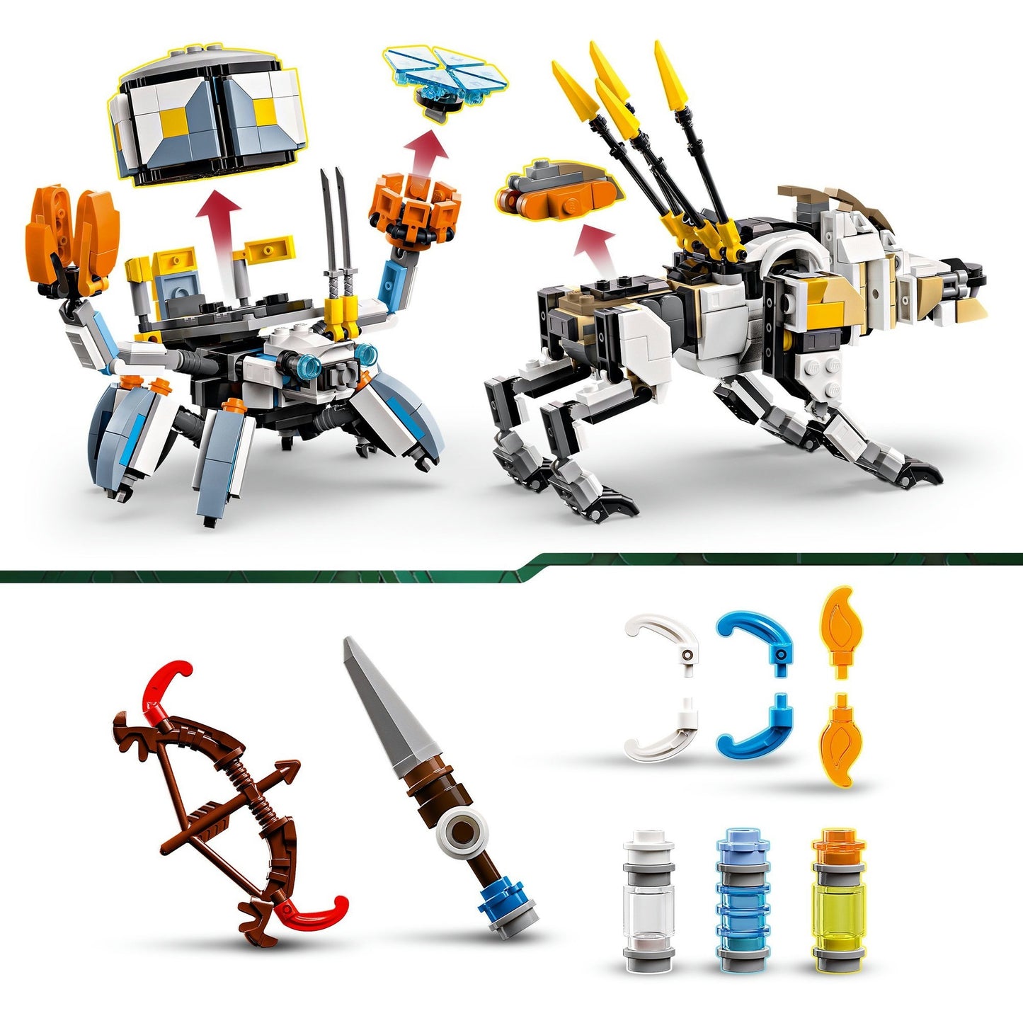LEGO horizon adventures - aloy en varl vs. shell-walker en sawtooth constructiespeelgoed (77037)