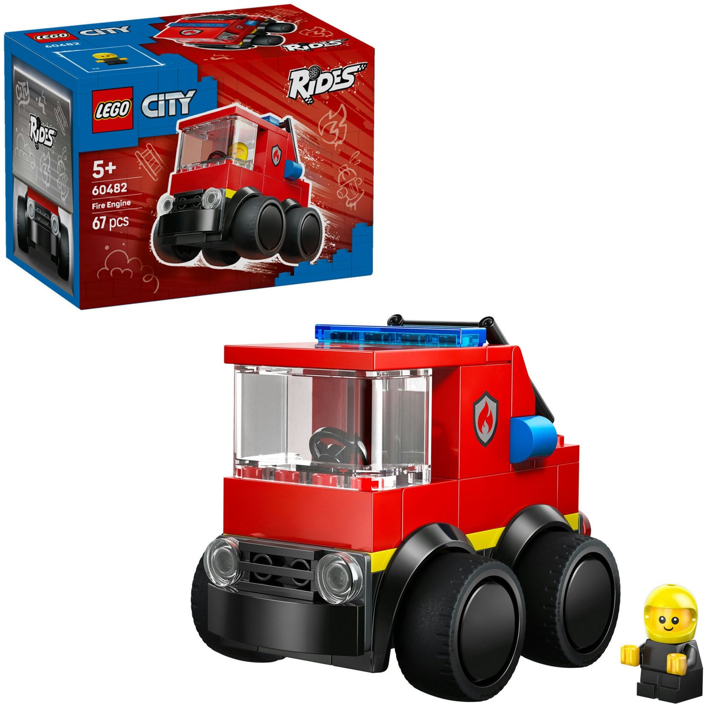 LEGO city 60482 voertuigen brandweerwagen