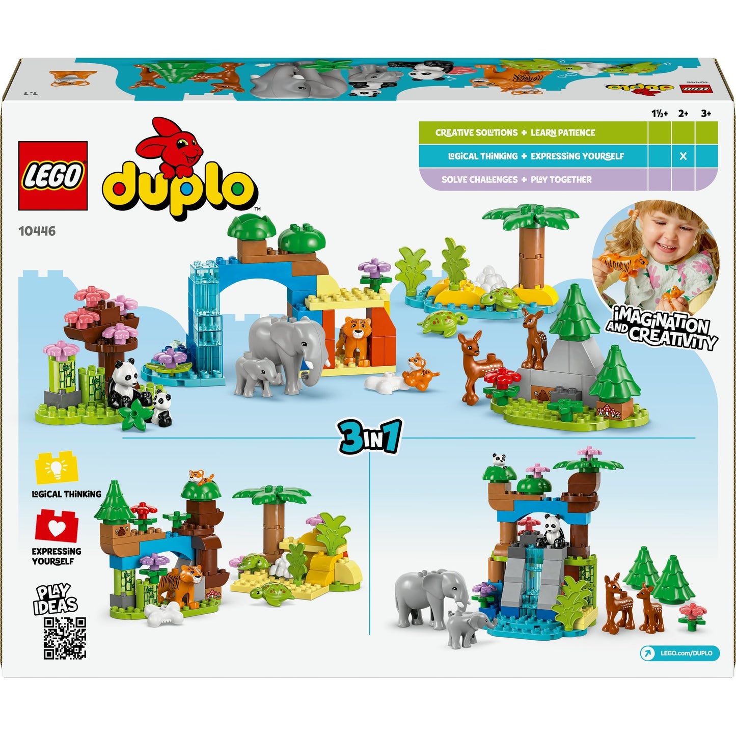 LEGO duplo town 10446 3-in-1 families van wilde dieren