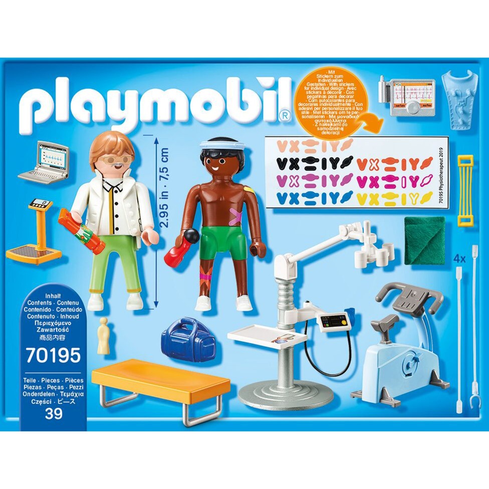 PLAYMOBIL city life - praktijk fysiotherapeut constructiespeelgoed (70195)