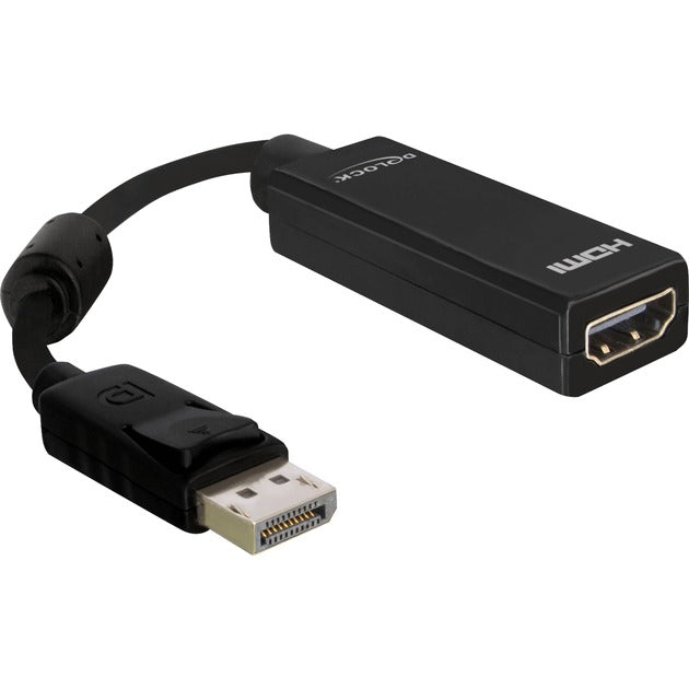 DeLOCK displayport > hdmi adapter (zwart, 0,125 meter, passief)