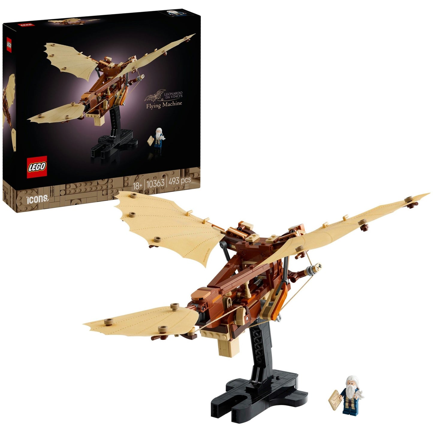 LEGO icons - de vliegmachine van leonardo da vinci constructiespeelgoed (10363)