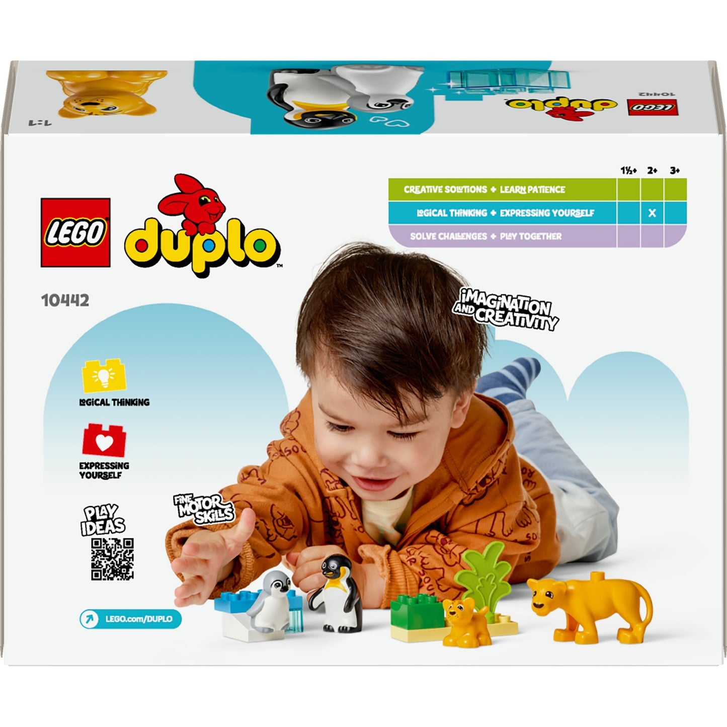 LEGO duplo town 10442 families van wilde dieren: pinguïns en leeuwen