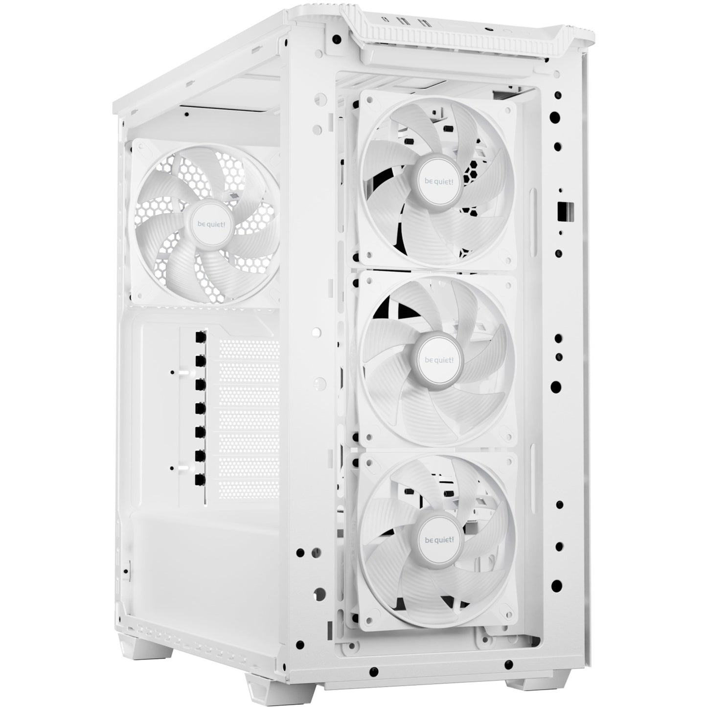 Be Quiet! pure base 501 lx midi tower behuizing (wit | 2x usb-a | 1x usb-c | rgb | tempered glass)