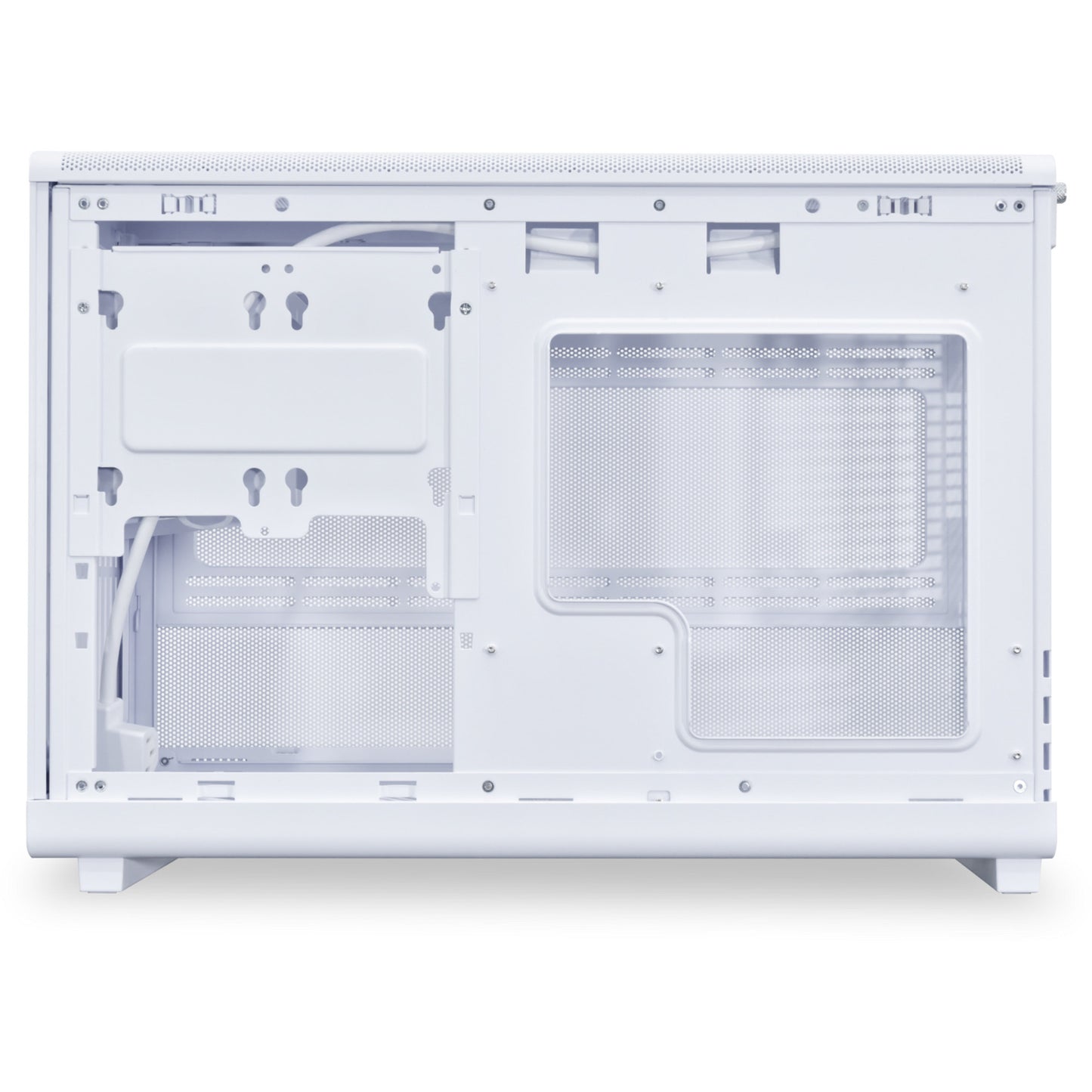 Lian Li a3-matx white (wood edition) midi tower behuizing (wit houtkleur | 2x usb-a | 1x usb-c | tempered glass)